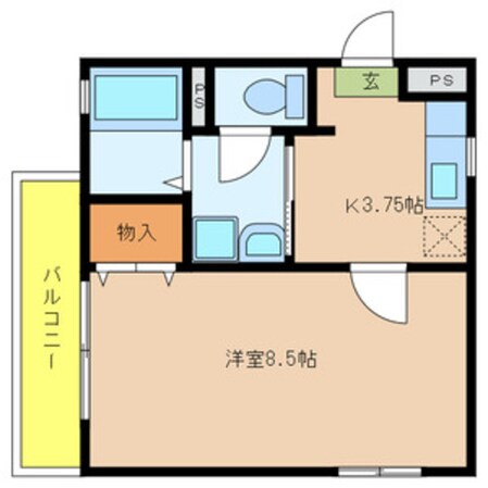 プリムエスパシオの物件間取画像